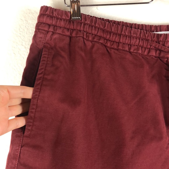 MR P. Slub Linen and Cotton Blend  Drawstring Short Sz 34 - Picture 4 of 11